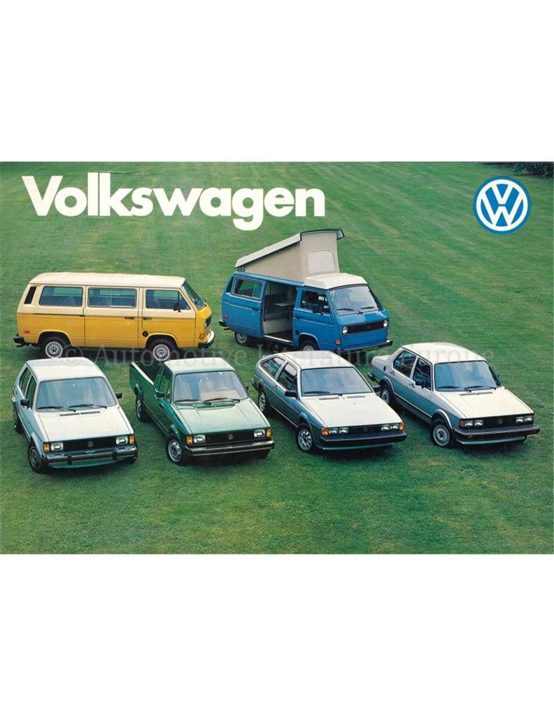1982 VOLKSWAGEN PROGRAMMA BROCHURE ENGELS, Nieuw, Volkswagen, Author